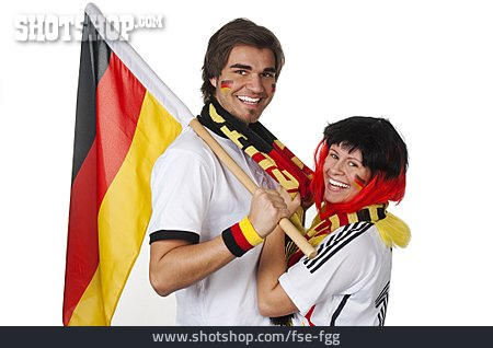 
                Deutschlandfahne, Fußballfan, Fangemeinde                   