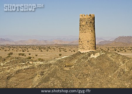 
                Turm, Arabien, Wehrturm, Oman, Hadschar                   
