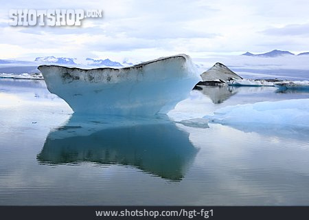 
                Gletschersee, Eisberg, Jökulsarlón                   