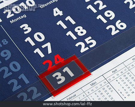 
                Kalender, Datum, Monatsende                   