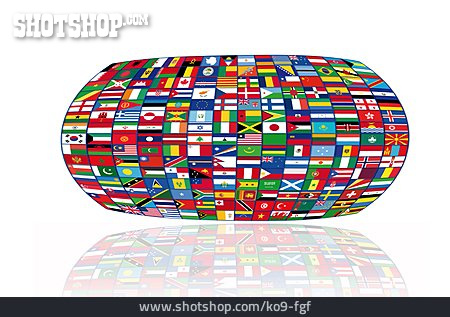 
                Globalisierung, Nationalflagge, Nation                   