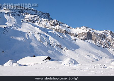 
                Winter, Berghütte, Eingeschneit                   