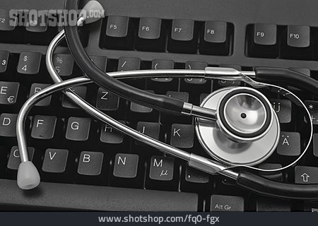 
                Tastatur, Bürokratie, Stethoskop                   