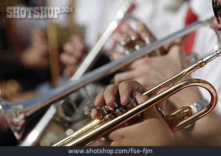 
                Trumpet, Playing Music, Wind Orchestra                   