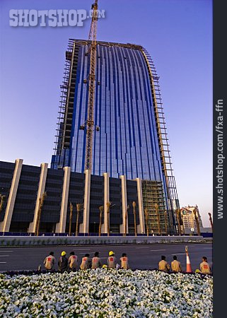 
                Hochhaus, Dubai, Neubau, Baustelle                   