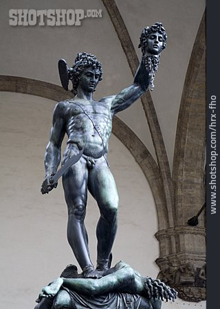 
                Statue, Florenz, Perseus                   