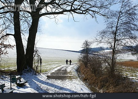 
                Landschaft, Weg, Winterlandschaft, Spaziergang                   