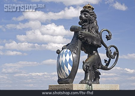 
                Skulptur, Bayern, Löwe                   
