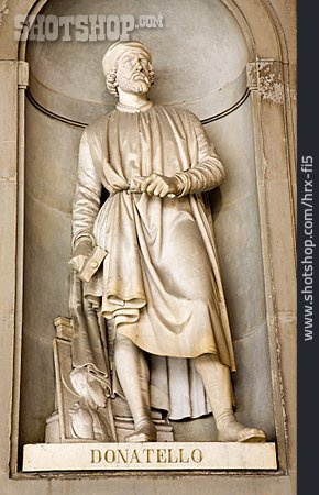 
                Statue, Bildhauer, Donatello                   