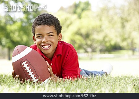 
                Junge, Ballspiel, Football                   