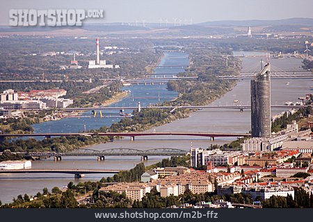 
                City View, Vienna, Danube River                   