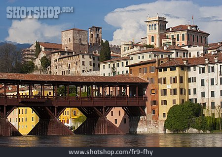 
                Italien, Südeuropa, Venetien, Bassano Del Grappa, Ponte Degli Alpini                   