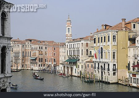 
                Kanal, Wasserstraße, Venedig                   