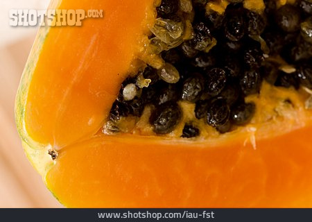 
                Fruchtfleisch, Kern, Papaya                   
