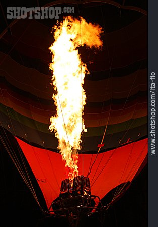 
                Heißluftballon, Flamme                   