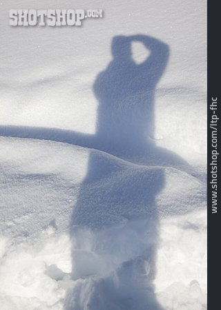 
                Silhouette, Schatten, Schnee                   