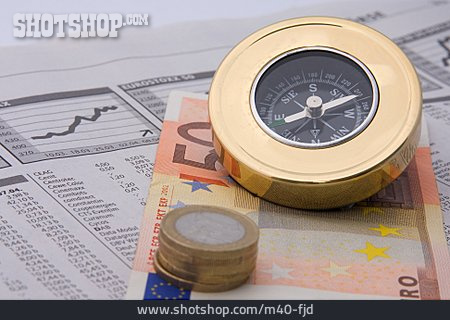 
                Geld, Kompass, Finanzmarkt                   