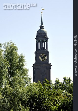 
                Kirchturm, Hamburg, St. Michaelis, Hamburger Michel                   
