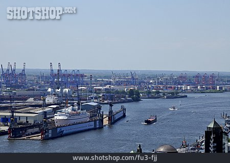 
                Hamburg, Hamburger Hafen, Frachthafen                   