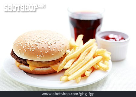 
                Fastfood, Pommes Frites, Cheeseburger                   