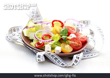 
                Gesunde Ernährung, Diät, Salatteller                   