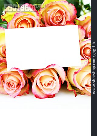
                Rosenstrauß, Grußkarte, Blumengeschenk                   
