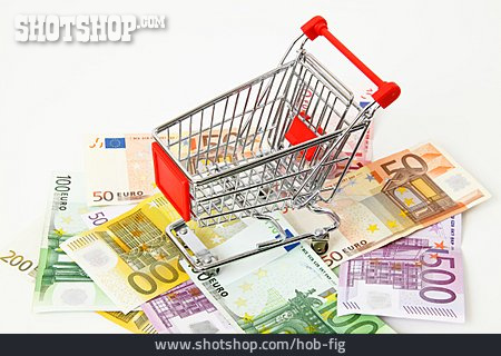 
                Einkauf & Shopping, Einkaufswagen, Haushaltsgeld                   