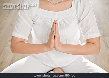 
                Meditation, Yoga, Yogaübung, Mudra, Namaste, Meditieren                   