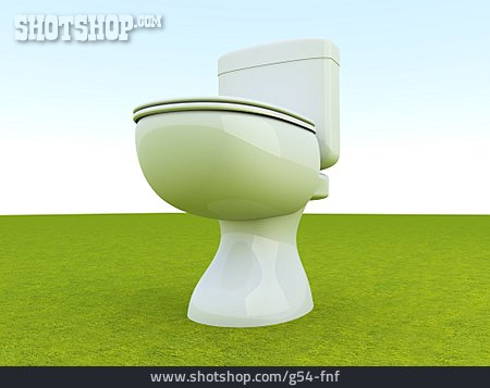 
                Umweltfreundlich, Toilette                   