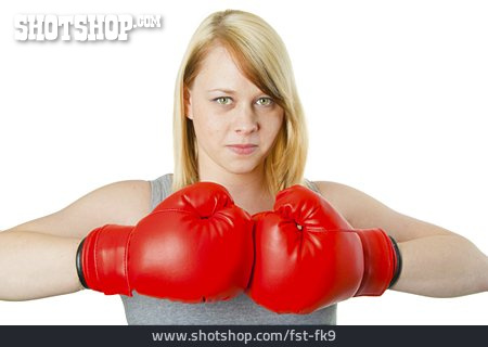 
                Boxhandschuhe, Boxerin                   