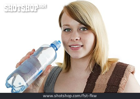 
                Durst, Wasserflasche, Trainingspause                   