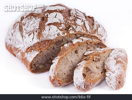 
                Brot, Brotscheibe, Nussbrot                   