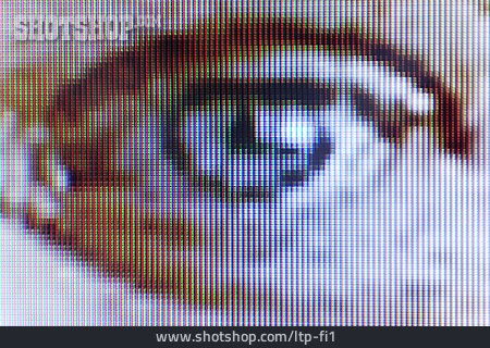 
                Auge, Raster, Pixel, Bildschirmfoto                   