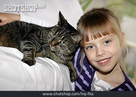 
                Girl, Cat, Animal Loving                   