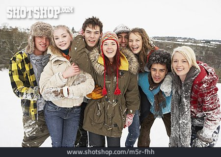 
                Teenager, Winter, Freunde                   
