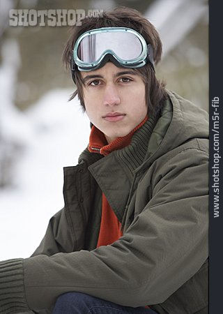 
                Jugendlicher, Skiurlaub, Snowboarder                   