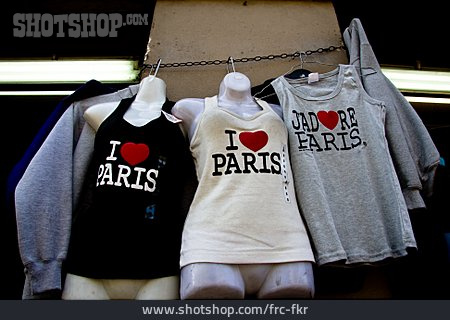 
                T-shirt, Souvenir, I Love Paris                   