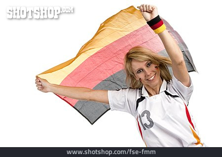 
                Deutschlandflagge, Fußballfan, Deutschlandfan                   