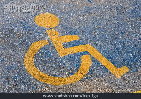 
                Piktogramm, Rollstuhl, Behindertenparkplatz, Behindertengerecht, Rollstuhlfahrer                   
