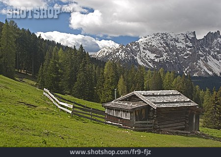 
                Hütte, Südtirol, Almhütte, Alm, Blockhaus                   