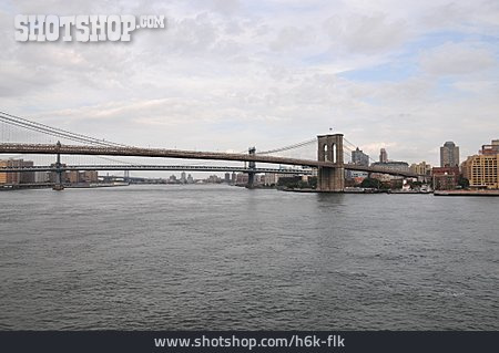 
                New York, Brooklyn Bridge, East River, New York City                   