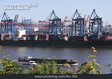 
                Hafen, Containerhafen, Containerterminal, Verschiffung, Burchardkai                   