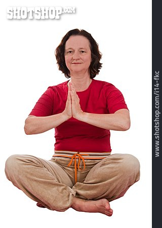
                Frau, Meditation, Yoga, Yogaübung                   