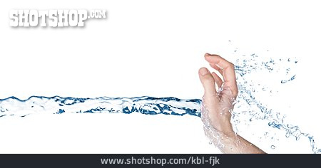 
                Erfrischung, Wasser, Hand, Wasserstrahl                   