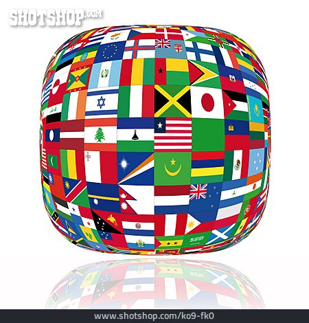 
                Globalisierung, Nationalflagge                   