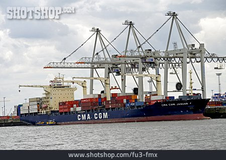 
                Containerschiff, Containerhafen                   