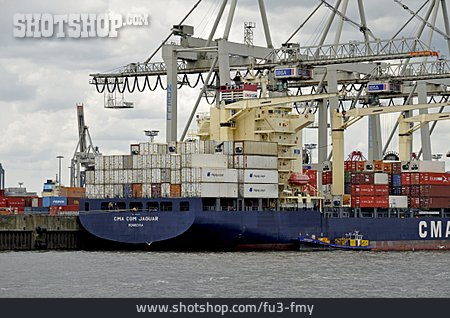 
                Containerschiff, Containerhafen                   