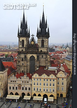 
                Prag, Altstädter Ring, Teynkirche                   