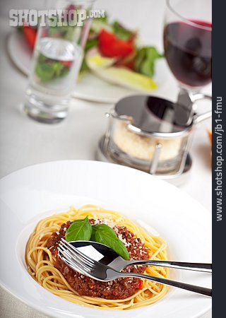 
                Nudelgericht, Spaghetti Bolognese                   
