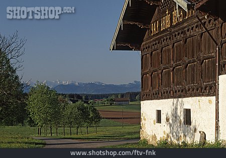 
                Bayern, Scheune, Chiemgau, Bundwerk, Bundwerkstadel                   